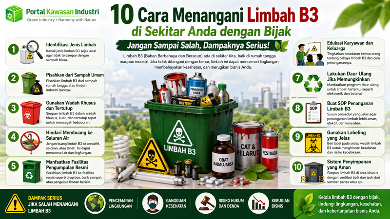 10 Cara Menangani Limbah B3 di Sekitar Anda dengan Bijak (Jangan Sampai Salah, Dampaknya Serius!)