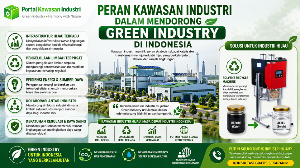 Peran Kawasan Industri dalam Mendorong Green Industry di Indonesia