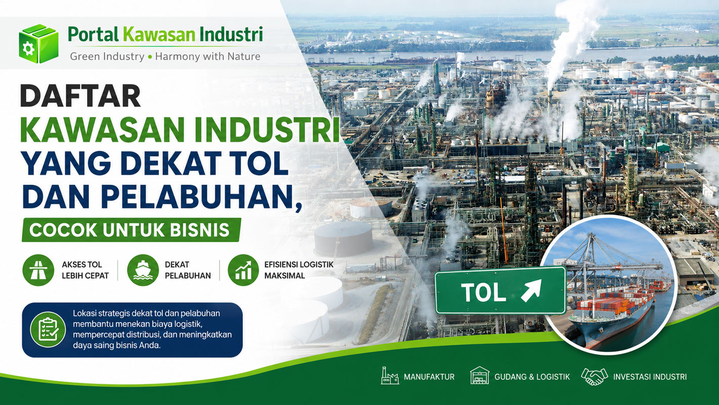 Daftar Kawasan Industri yang Dekat Tol dan Pelabuhan, Cocok untuk Bisnis