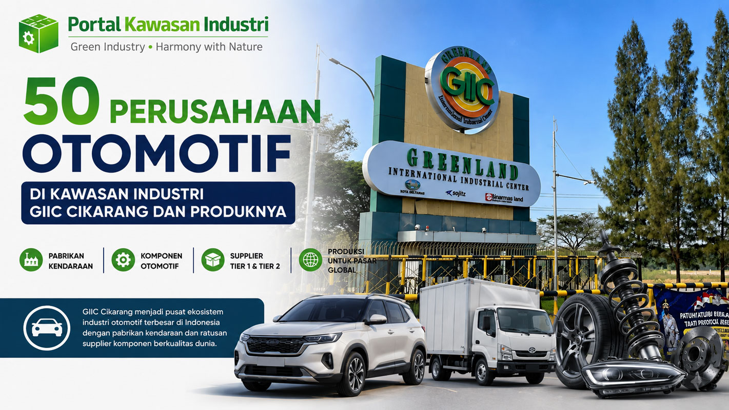 50 Perusahaan Otomotif di Kawasan Industri GIIC Cikarang dan Produknya
